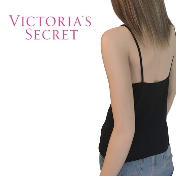 ๐
บVICTORIAโS Secret Black Sheer Nylon Camisole Cami Top Leisure Wear Lingerie - Picture 9 of 12